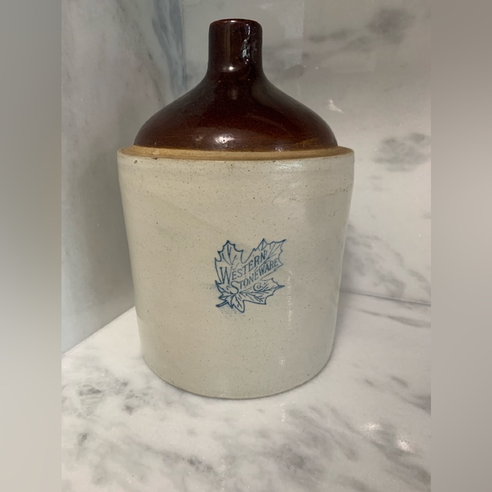 Vintage western stonewear jug
